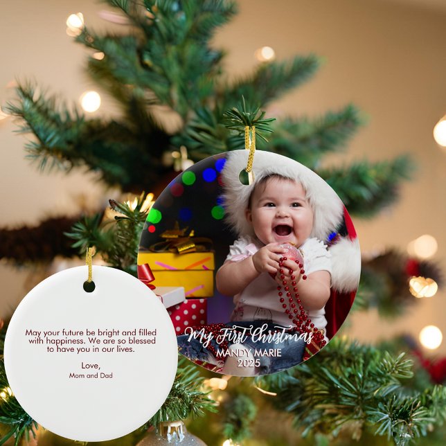 Memorable Baby First Christmas Ornament Keepsake (Creator Uploaded)