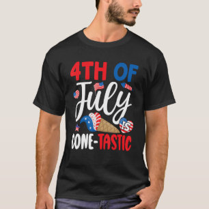 Memorial 4th Day of July Holiday Patriotic Ice Cre T-Shirt