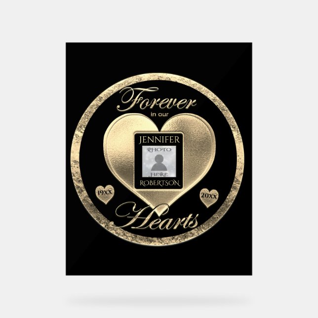 Memorial  acrylic sign (Front)