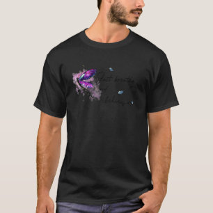 Memorial Butterfly Just Breathe And Believe Women T-Shirt