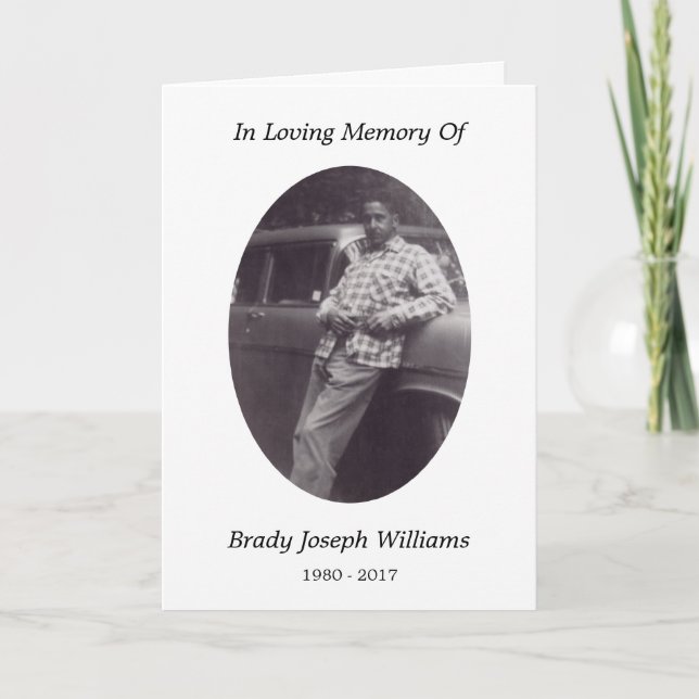 memorial card (Front)