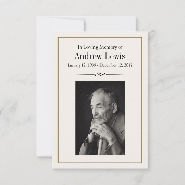 Memorial Card (Front)