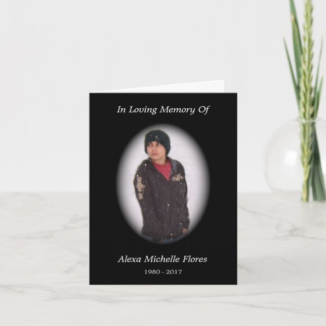 memorial card (black) (Front)