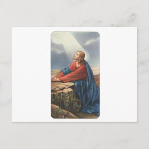 Memorial card depicting Jesus