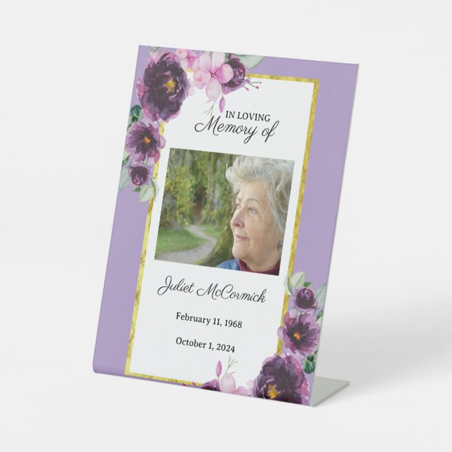 Memorial Card Pedestal Sign (Front)