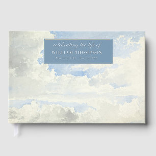 Memorial Celebrating Life Of Funeral Clouds Sky Guest Book