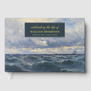Memorial Celebrating Life Of Funeral Ocean Guest Book