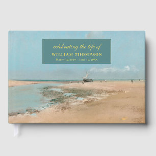 Memorial Celebrating Life Of Funeral Seaside Guest Book