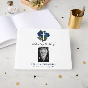 Memorial Celebrating Life Of Photo Funeral Guest Book