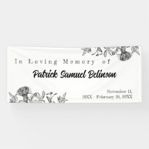 Memorial Celebration of life   In Loving Memory Banner