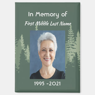 Memorial Christian Photo Wilderness Forest Trees Magnet