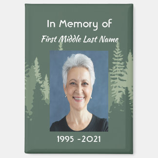 Memorial Christian Photo Wilderness Forest Trees Magnet