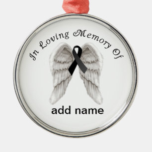 Memorial Christmas Ornament Black Ribbon