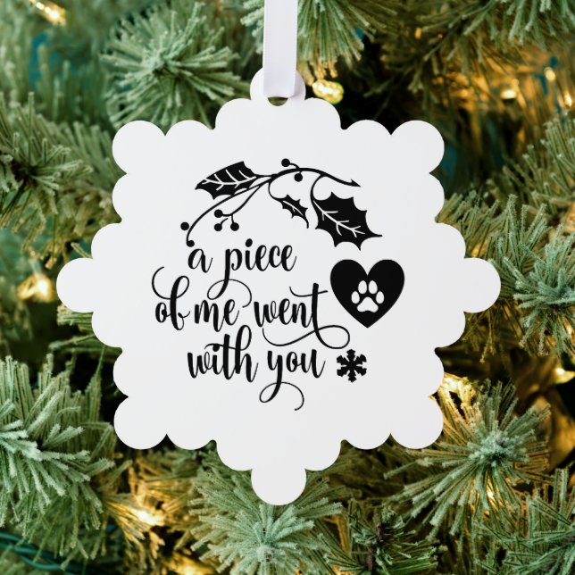 Memorial Christmas  Tree Decoration Card (Insitu (Tree))