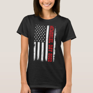 Memorial Day 2022 Vintage Patriotic Veteran Men Wo T-Shirt
