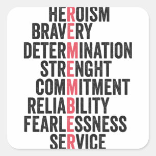 Memorial Day American Patriotic Veteran Remember   Square Sticker