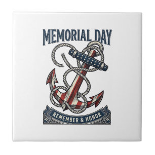 Memorial Day Anchor Remember Honor Vintage Shirt_1 Tile