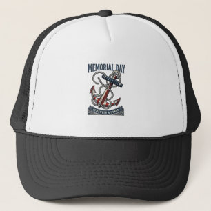 Memorial Day Anchor Remember Honour Vintage Shirt_ Trucker Hat