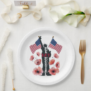 Memorial Day celebration  Paper Plate