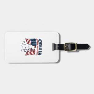 Memorial Day Fallen Heroes Patriotic Soldier Shirt Luggage Tag