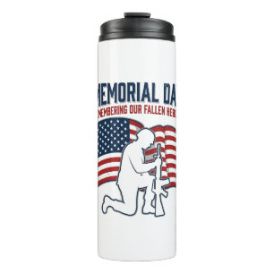 Memorial Day Fallen Heroes Patriotic Soldier Shirt Thermal Tumbler