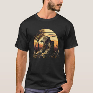 Memorial Day Fallen Soldier Veteran American Flag T-Shirt