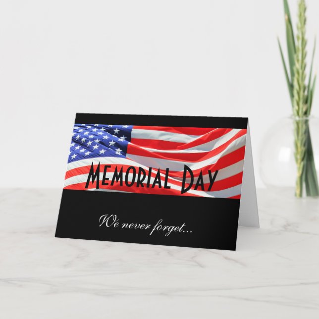 Memorial Day Fallen Soldiers Remembrance Card (Front)