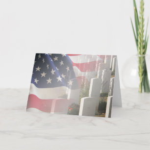 Memorial Day Flag card