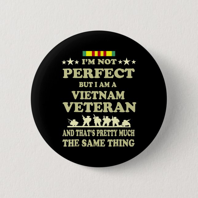 Memorial Day Gift Veteran's Day Vietnam Veteran  6 Cm Round Badge (Front)
