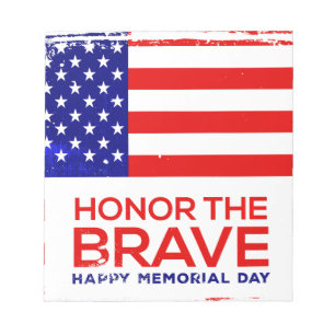 Memorial Day grunge Notepad