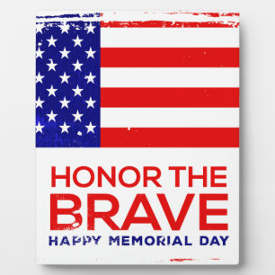 Memorial Day grunge Plaque