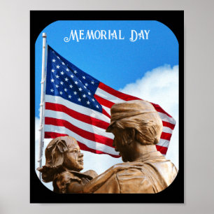 Memorial day homecoming father daughter unisex poster