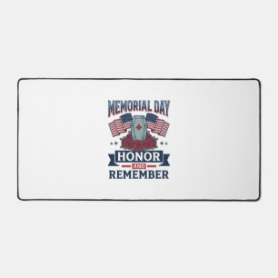 Memorial Day Honour and Remember Patriotic Shirt_1 Desk Mat
