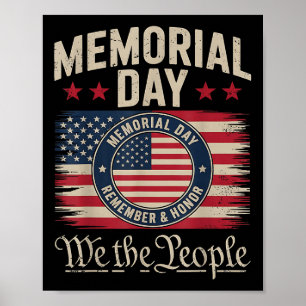 Memorial Day Honour And Remember Veterans Day 2025 Poster