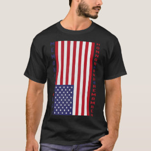 memorial day honour and remember vintage american T-Shirt