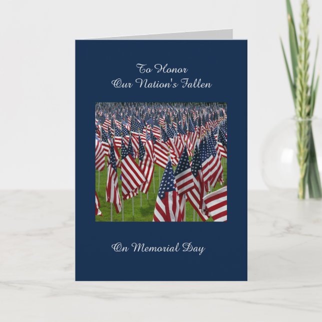 Memorial Day Honour Card (Front)