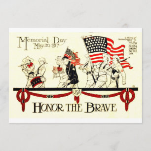 Memorial Day Honour the brave Card