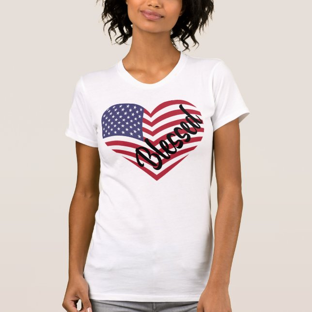 memorial day independence day love american flag T T-Shirt (Front)