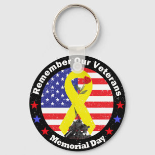 Memorial Day Key Ring