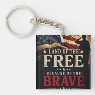 Memorial Day Key Ring