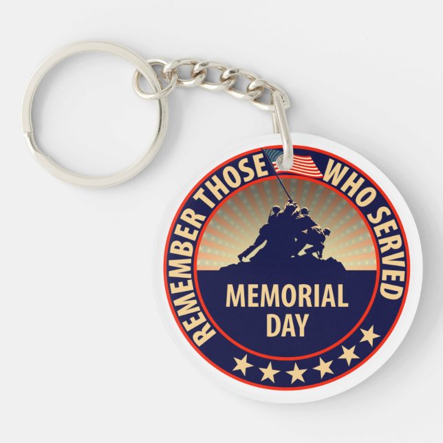 Memorial Day Key Ring (Front)