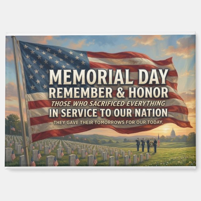 Memorial Day   Magnet (Front)