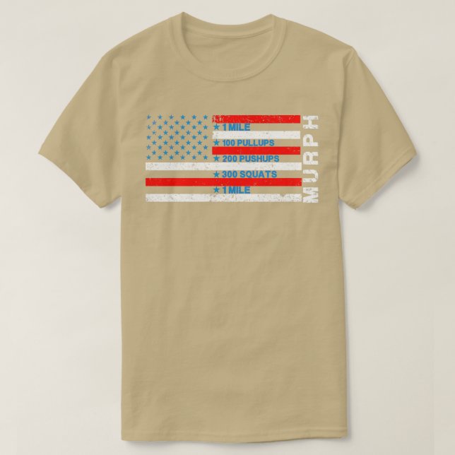 Memorial Day Murph challenge 2023 distressed us fl T-Shirt (Design Front)