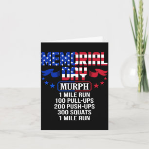 Memorial day murph military service Memorial day m Card