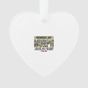 Memorial Day Murph Workout Vintage Vector Shirt_1 Ornament