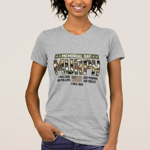 Memorial Day Murph Workout Vintage Vector Shirt (2