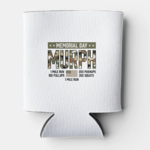 Memorial Day Murph Workout Vintage Vector Shirt (2 Can Cooler