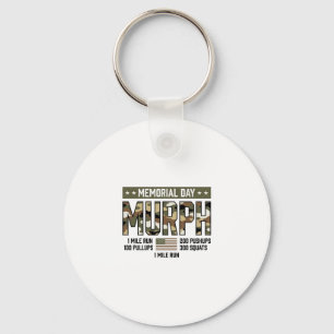 Memorial Day Murph Workout Vintage Vector Shirt (2 Key Ring