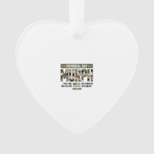 Memorial Day Murph Workout Vintage Vector Shirt (2 Ornament