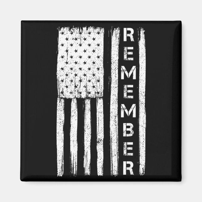 Memorial day patriotic remember 3 Memorial day pat Magnet (Front)